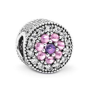 Pandora 791820PCZMX Sterling Silver Dazzling Floral Charm